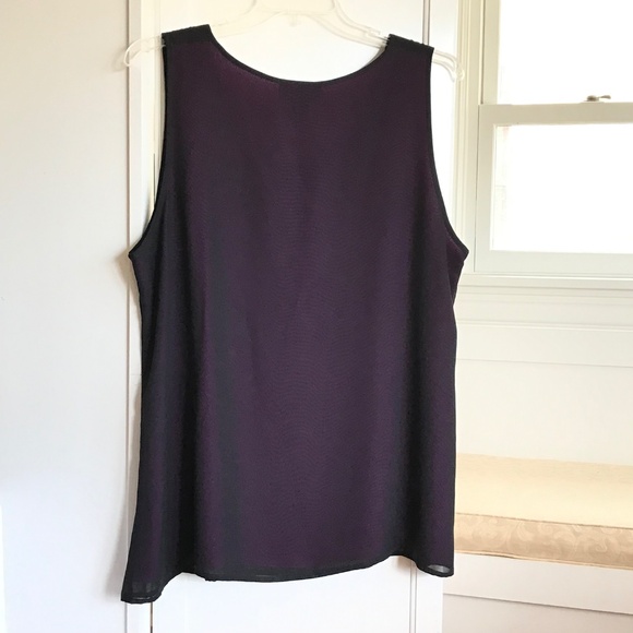 LANE BRYANT Sequined Sleeveless Blouse Tank Top Black Purple Plus Size 24 2X - Picture 7 of 16